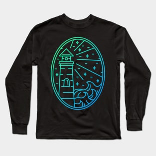 Lighthouse Waves Long Sleeve T-Shirt